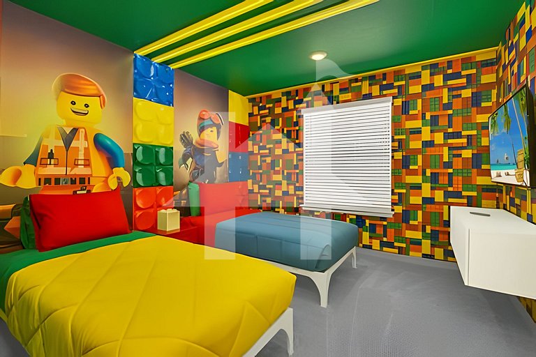 Villa 10Q Perto da Disney c/ Quartos Temáticos