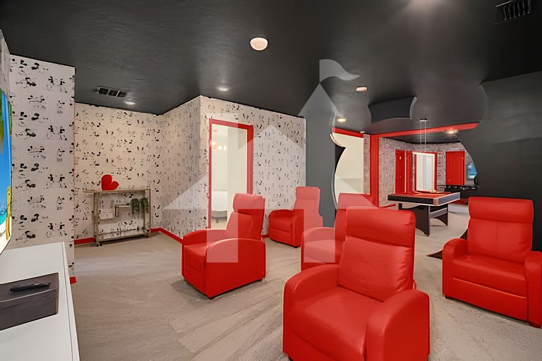 Villa 10Q Perto da Disney c/ Quartos Temáticos