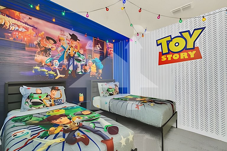 Villa 10Q Perto da Disney c/ Quartos Temáticos