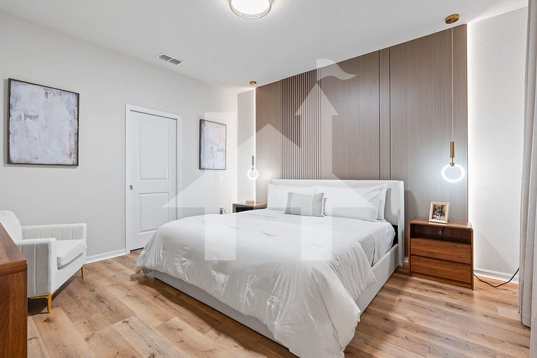 Vila Luxuosa 5 Quartos com Piscina e Lazer